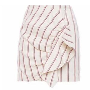 BA&SH Striped Mini Skirt Size 2